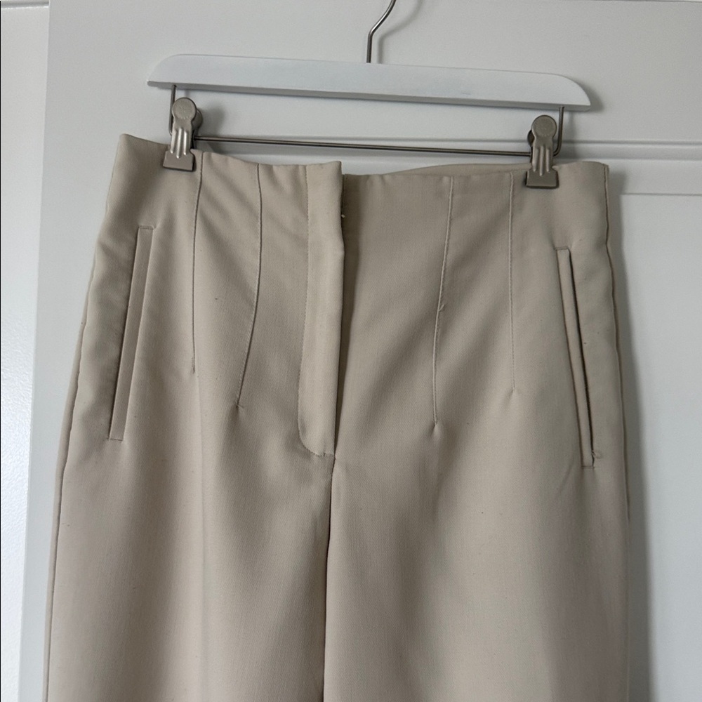 Zara Cream Trousers - Picture 9 of 13